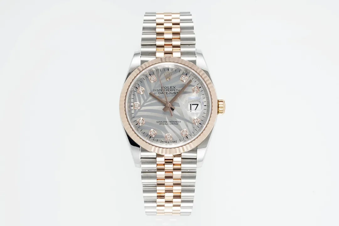 VS Factory Rolex Datejust 36 Oystersteel and Everose Gold Automatic Watch WeatherProof 178
