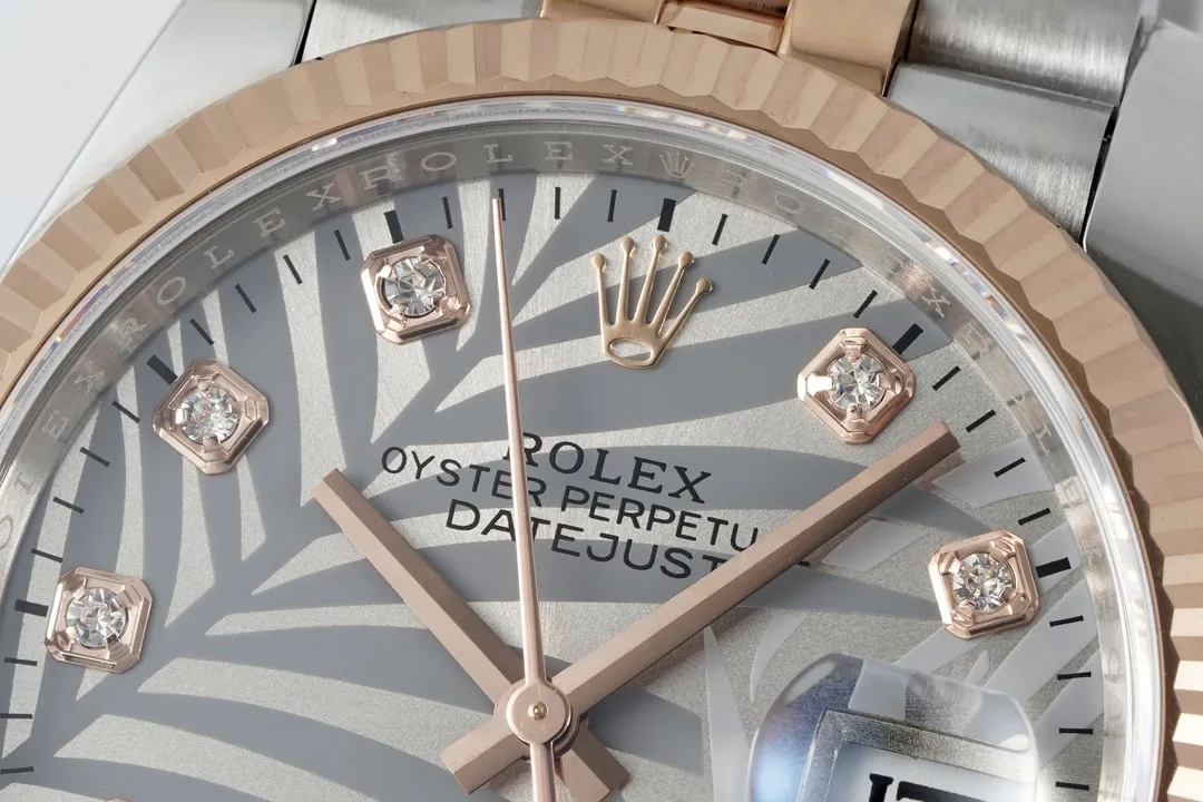 VS Factory Rolex Datejust 36 Oystersteel and Everose Gold Automatic Watch WeatherProof 178