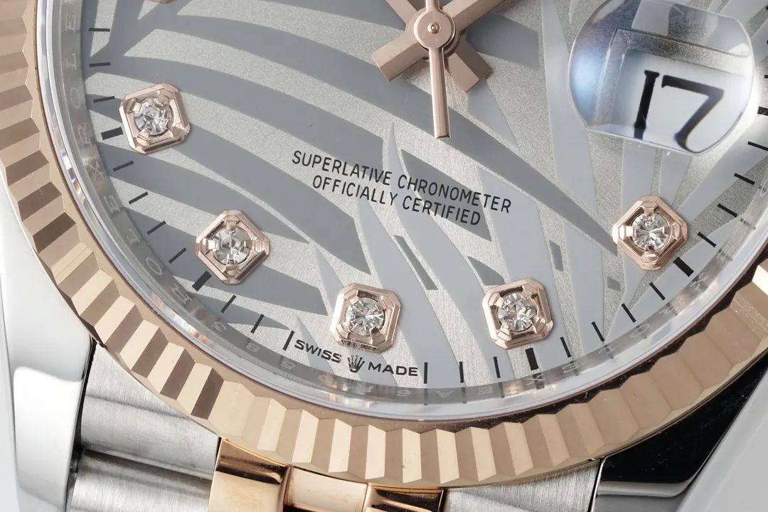 VS Factory Rolex Datejust 36 Oystersteel and Everose Gold Automatic Watch WeatherProof 178