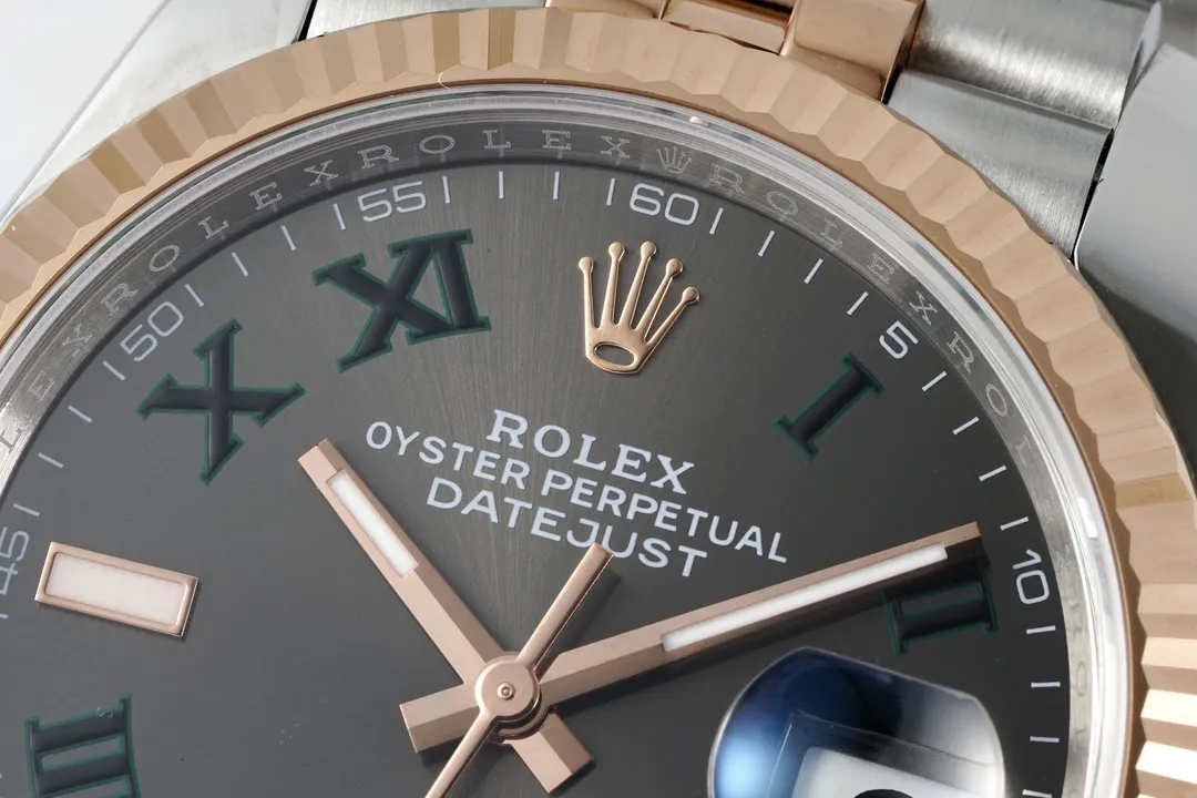 Supportive VS Factory Rolex Datejust 36mm Two-Tone Rose Gold and Stainless Steel Watch 4358