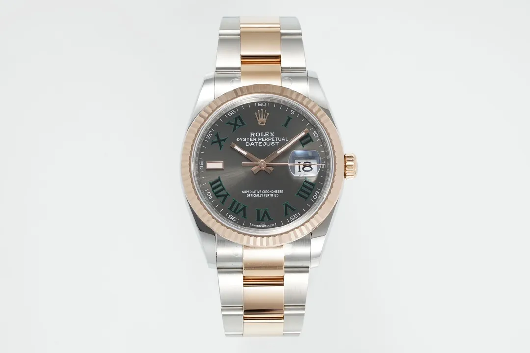 ModernLook VS Factory Rolex Datejust 36mm Two-Tone Stainless Steel and Rose Gold Watch 296