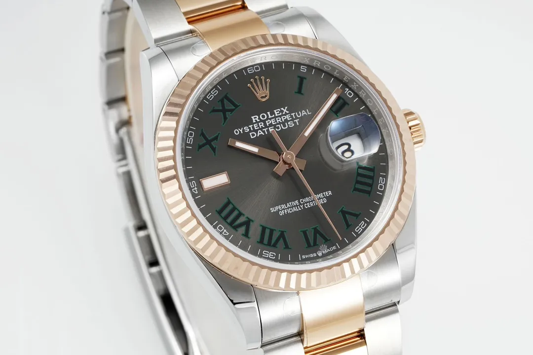 ModernLook VS Factory Rolex Datejust 36mm Two-Tone Stainless Steel and Rose Gold Watch 296