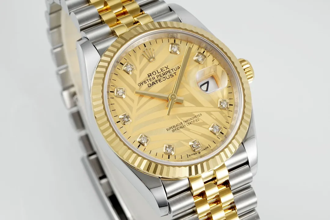 VS Factory Rolex Datejust 36mm Two-Tone Yellow Gold TimelessDesign 180