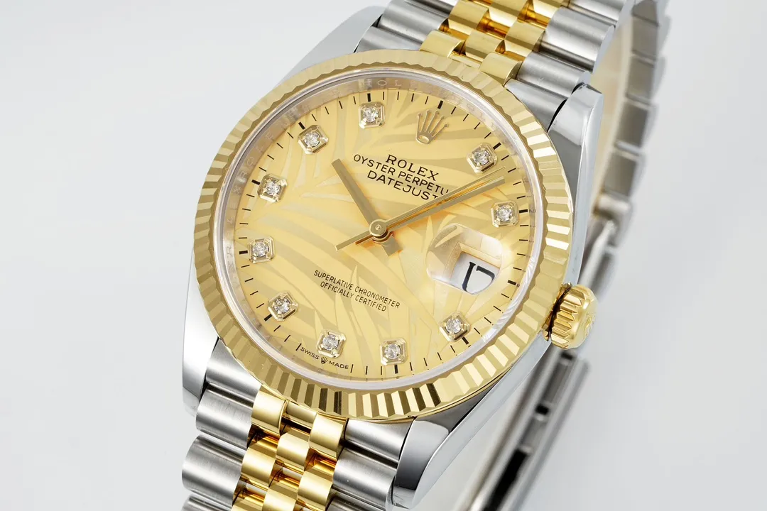 VS Factory Rolex Datejust 36mm Two-Tone Yellow Gold TimelessDesign 180