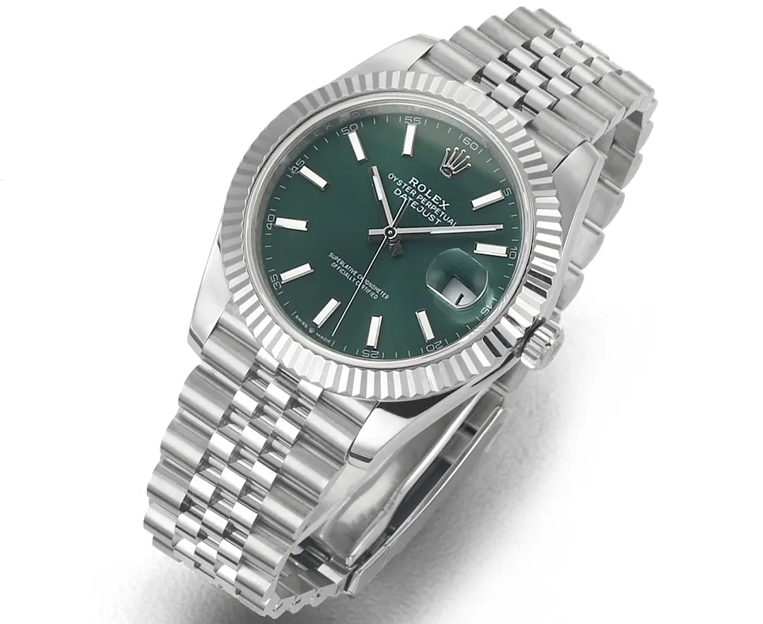 ComfortFit VS Factory Rolex Datejust 41mm Green Dial Stainless Steel Jubilee Bracelet 4331