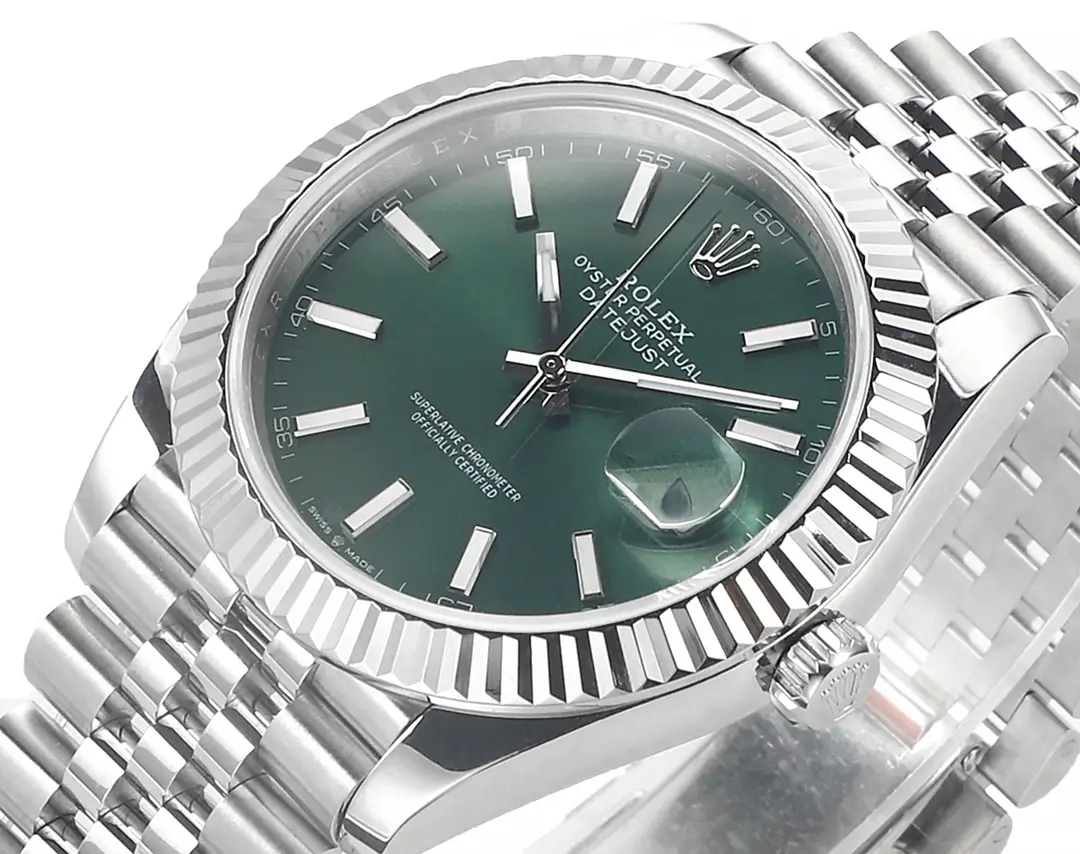 ComfortFit VS Factory Rolex Datejust 41mm Green Dial Stainless Steel Jubilee Bracelet 4331