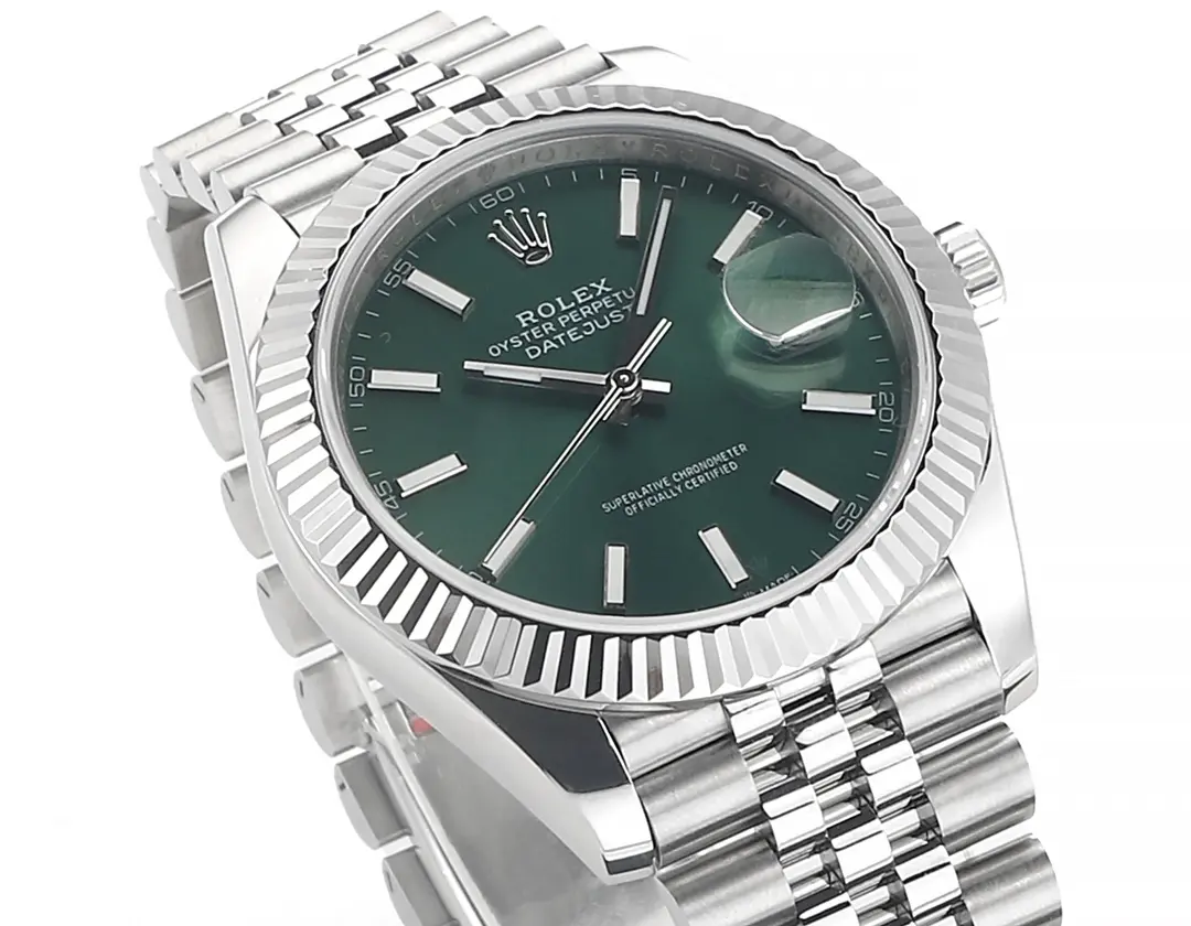ComfortFit VS Factory Rolex Datejust 41mm Green Dial Stainless Steel Jubilee Bracelet 4331