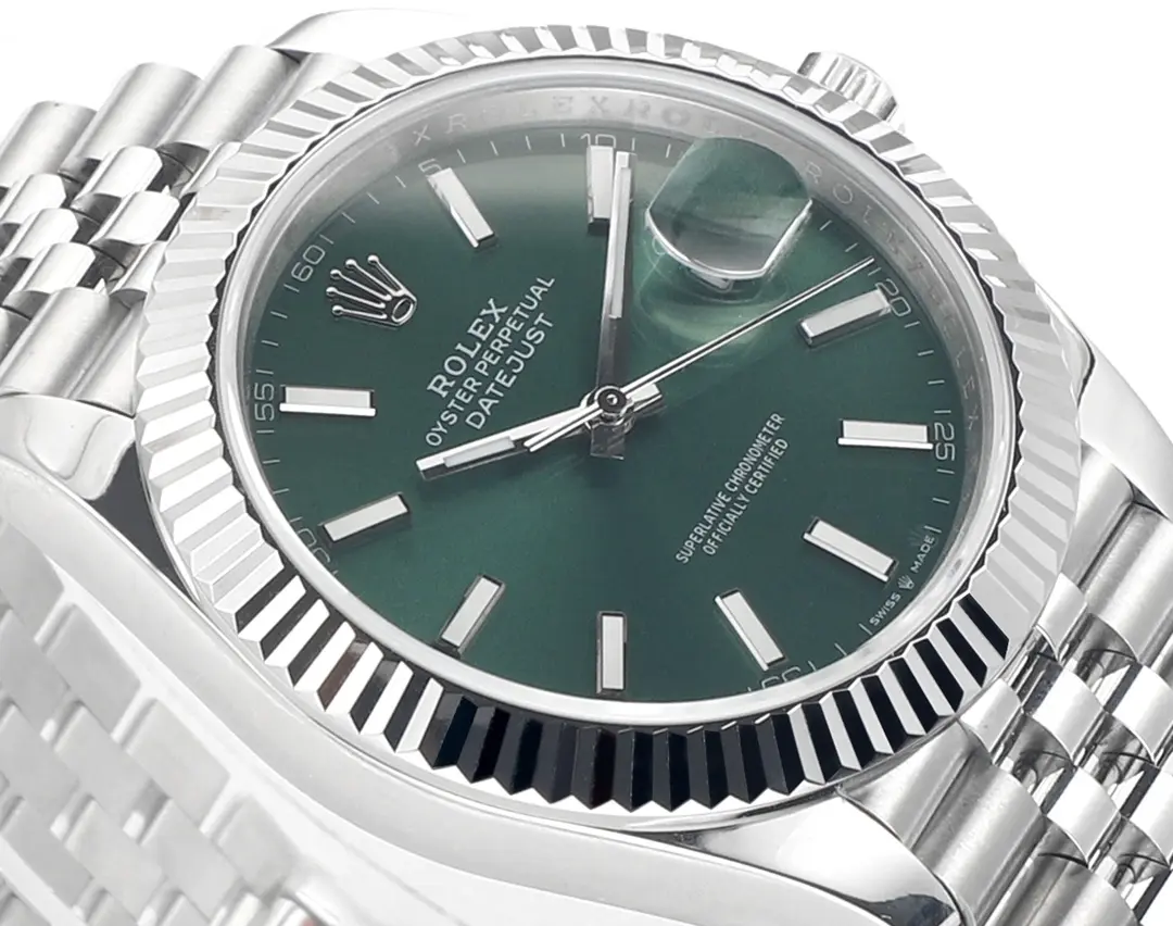 ComfortFit VS Factory Rolex Datejust 41mm Green Dial Stainless Steel Jubilee Bracelet 4331