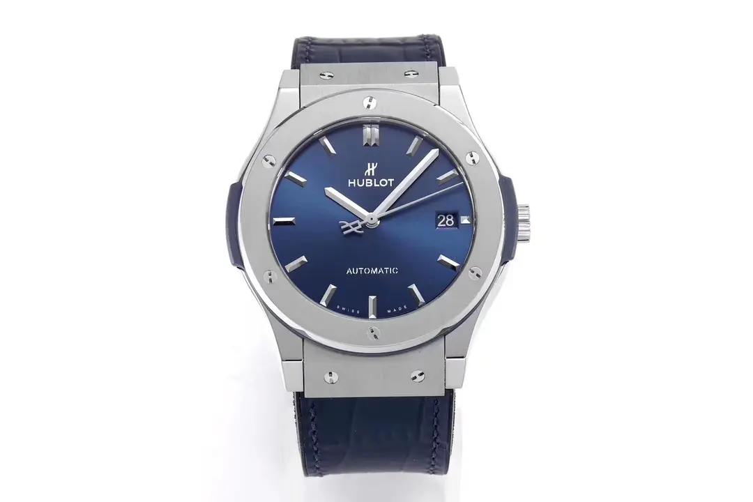 HB Factory Hublot  Fusion WWF Replica Watch – Titanium Case, Blue Dial, Automatic Movement, Super Clone Quality Stretchable 5861