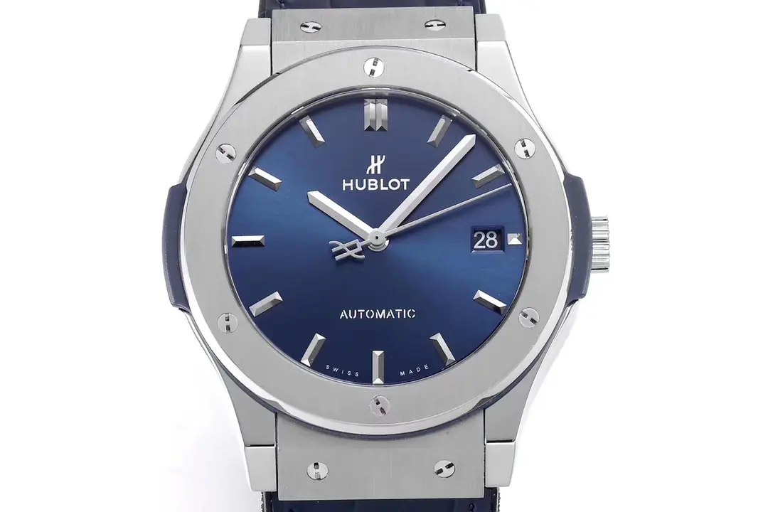 Unisex JB Factory Hublot  Fusion WWF Replica Watch – Titanium Case, Blue Dial, Automatic Movement, Super Clone Quality 5977