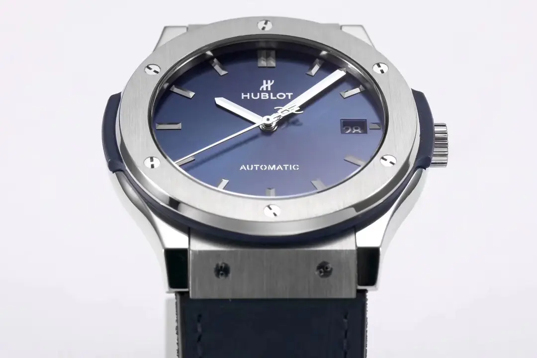 Unisex JB Factory Hublot  Fusion WWF Replica Watch – Titanium Case, Blue Dial, Automatic Movement, Super Clone Quality 5977