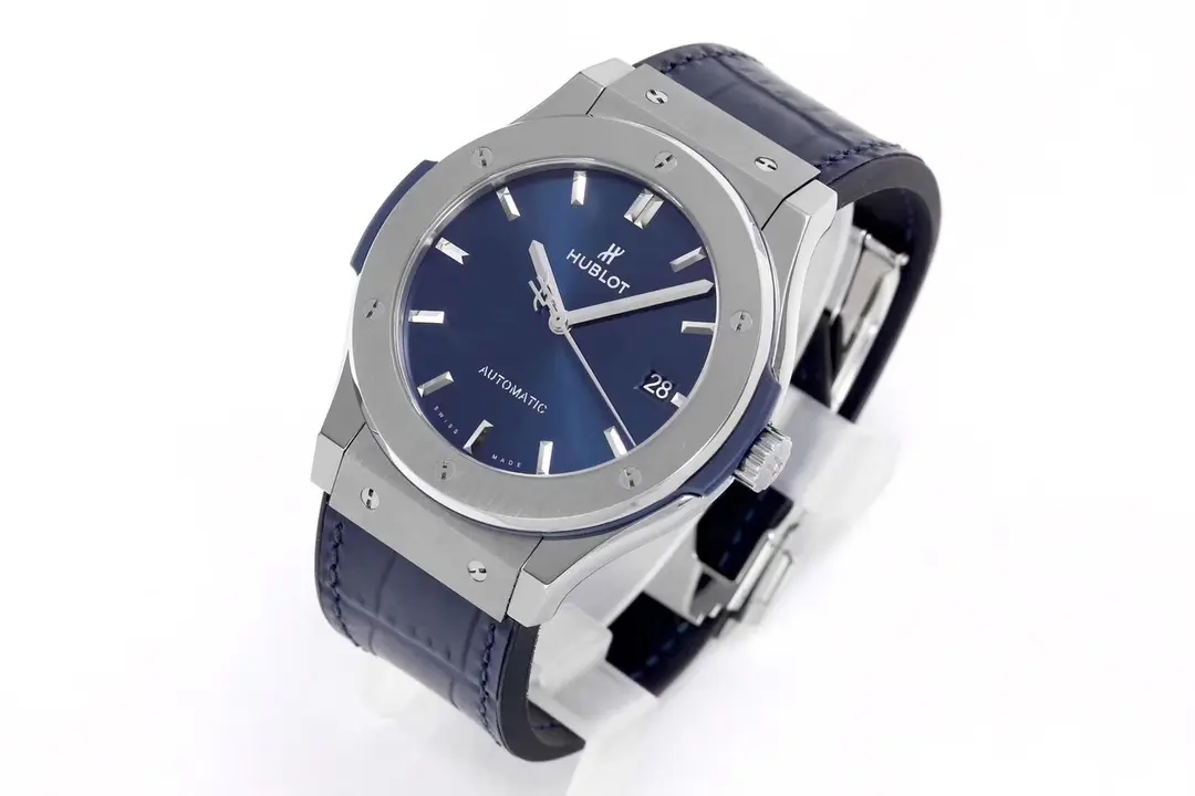 Unisex JB Factory Hublot  Fusion WWF Replica Watch – Titanium Case, Blue Dial, Automatic Movement, Super Clone Quality 5977