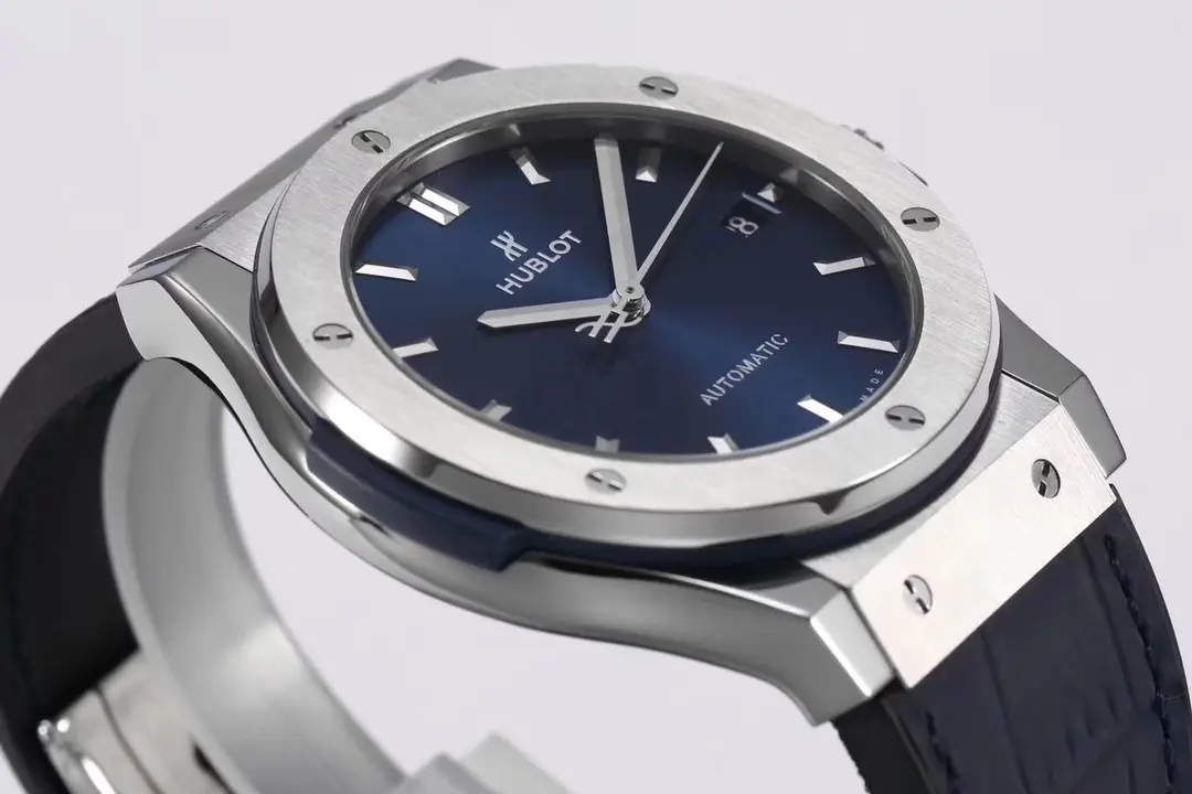 Unisex JB Factory Hublot  Fusion WWF Replica Watch – Titanium Case, Blue Dial, Automatic Movement, Super Clone Quality 5977