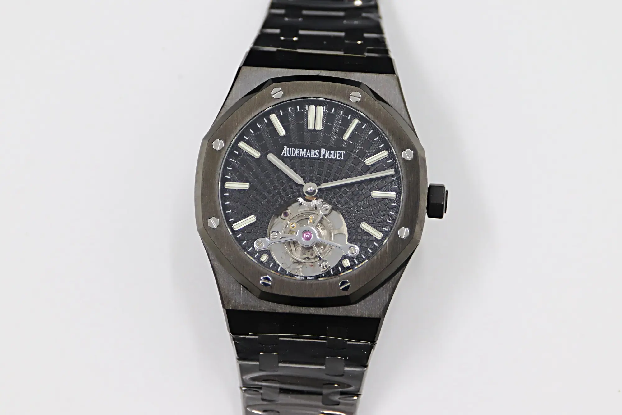 ZF Factory Audemars Piguet Royal Oak Tourbillon Black Super Clone Watch Breathable 1511