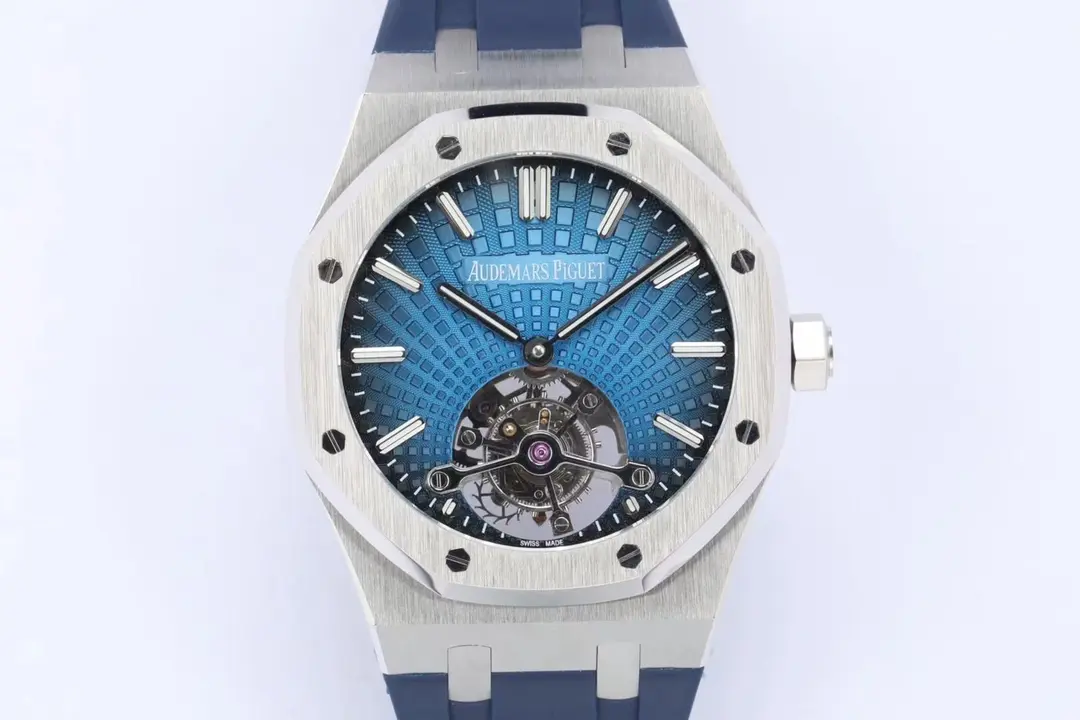 Comfortable ZF Factory Audemars Piguet Royal Oak Tourbillon Blue Rubber – Super Clone Watch 1793