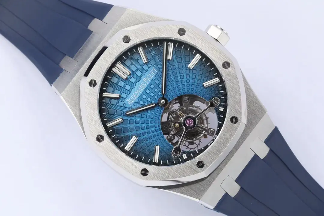 Breathable ZF Factory Audemars Piguet Royal Oak Tourbillon Blue Rubber – Super Clone Watch 8552