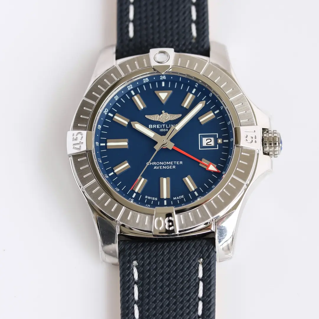 Affordable ZF Factory Breitling Avenger Automatic GMT 45 Blue Super Clone Replica Watch 2371
