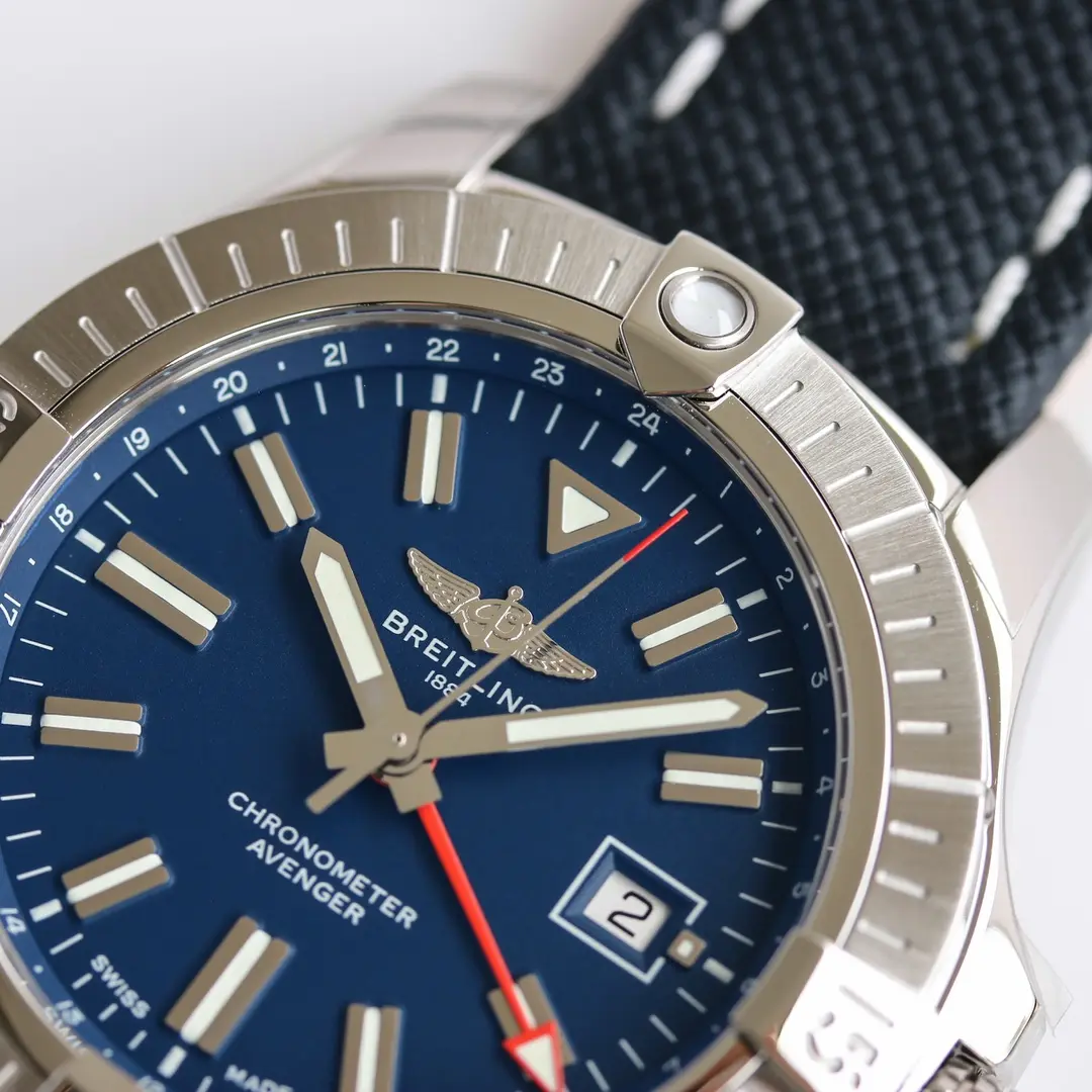 Affordable ZF Factory Breitling Avenger Automatic GMT 45 Blue Super Clone Replica Watch 2371