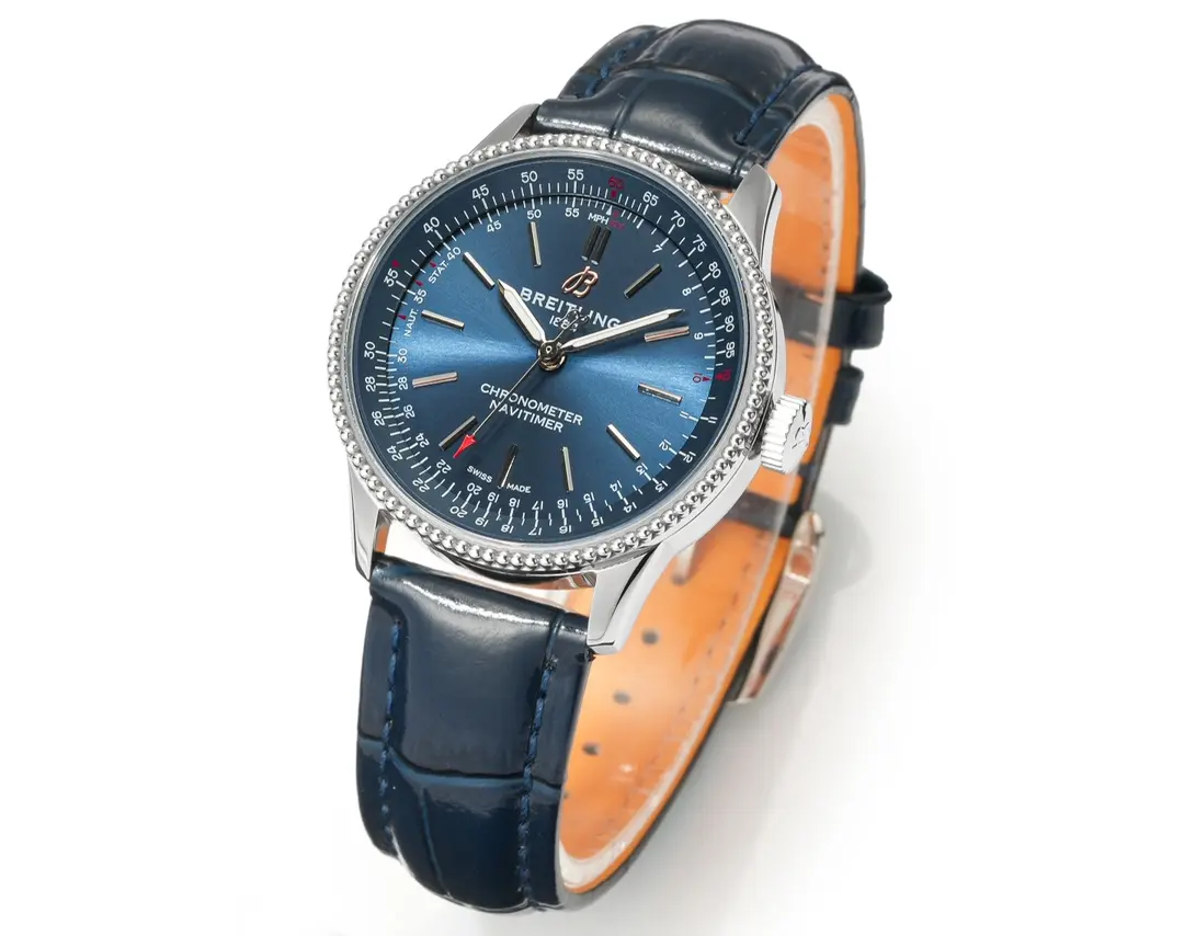 ZF Factory Breitling Navitimer Automatic Blue Leather – Super Clone Watch Replica Chic 2501