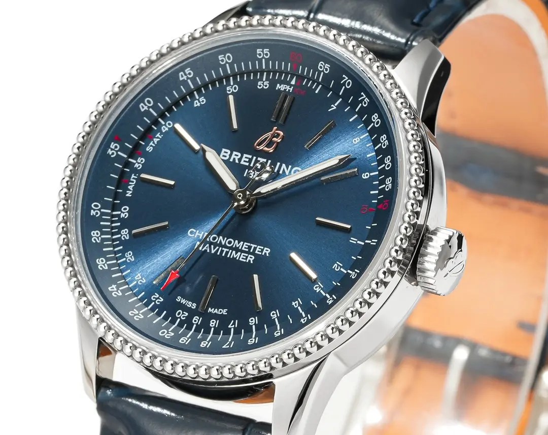 ZF Factory Breitling Navitimer Automatic Blue Leather – Super Clone Watch Replica Chic 2501