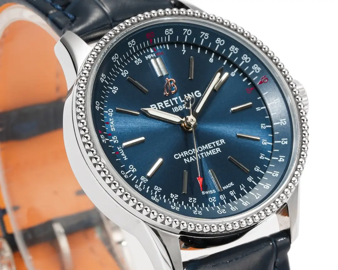 ZF Factory Breitling Navitimer Automatic Blue Leather – Super Clone Watch Replica Chic 2501