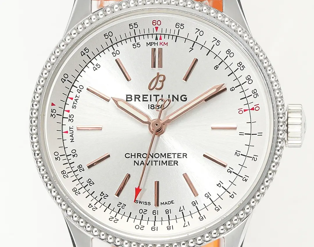 TechFriendly ZF Factory Breitling Navitimer Automatic Orange Leather – Super Clone Watch 2504