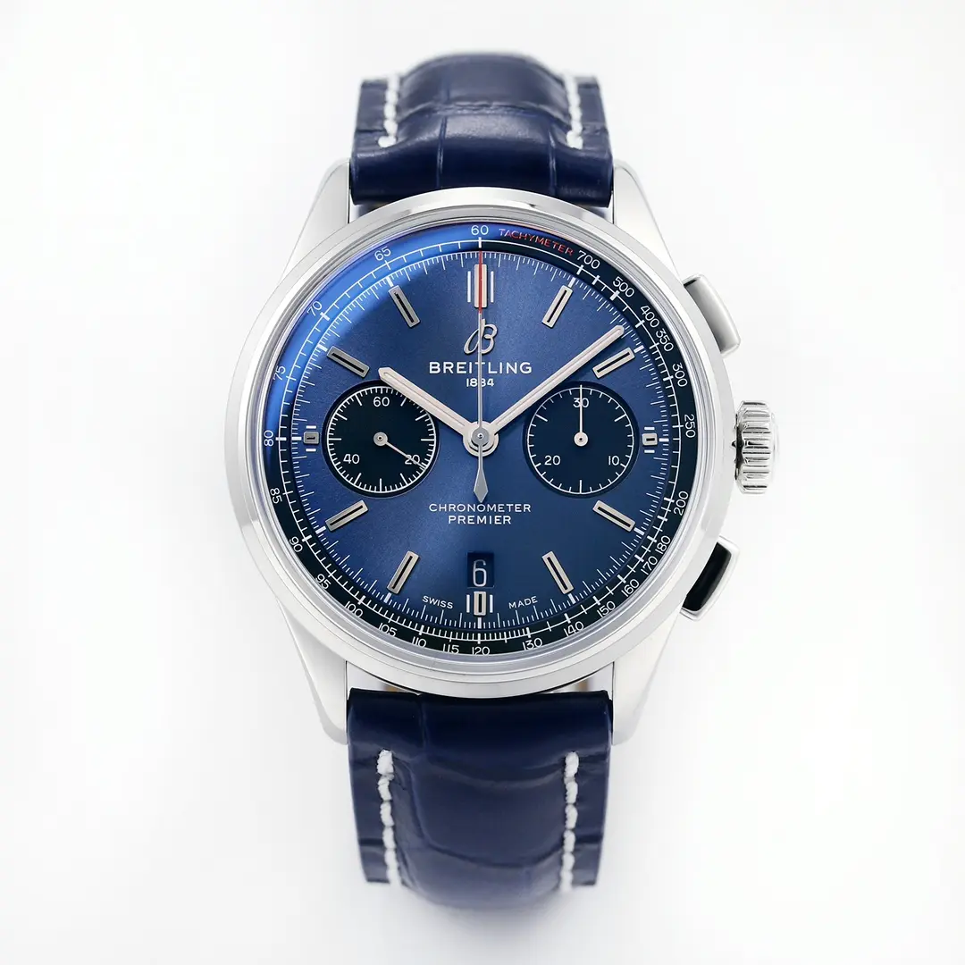 AllSeason ZF Factory Breitling Premier B01 Chronograph Blue Leather – Super Clone Watches 2641