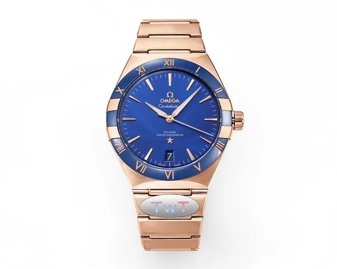 ZF Factory OMEGA Constellation 41mm Blue Rose Gold VSF Watch Breathable 8670