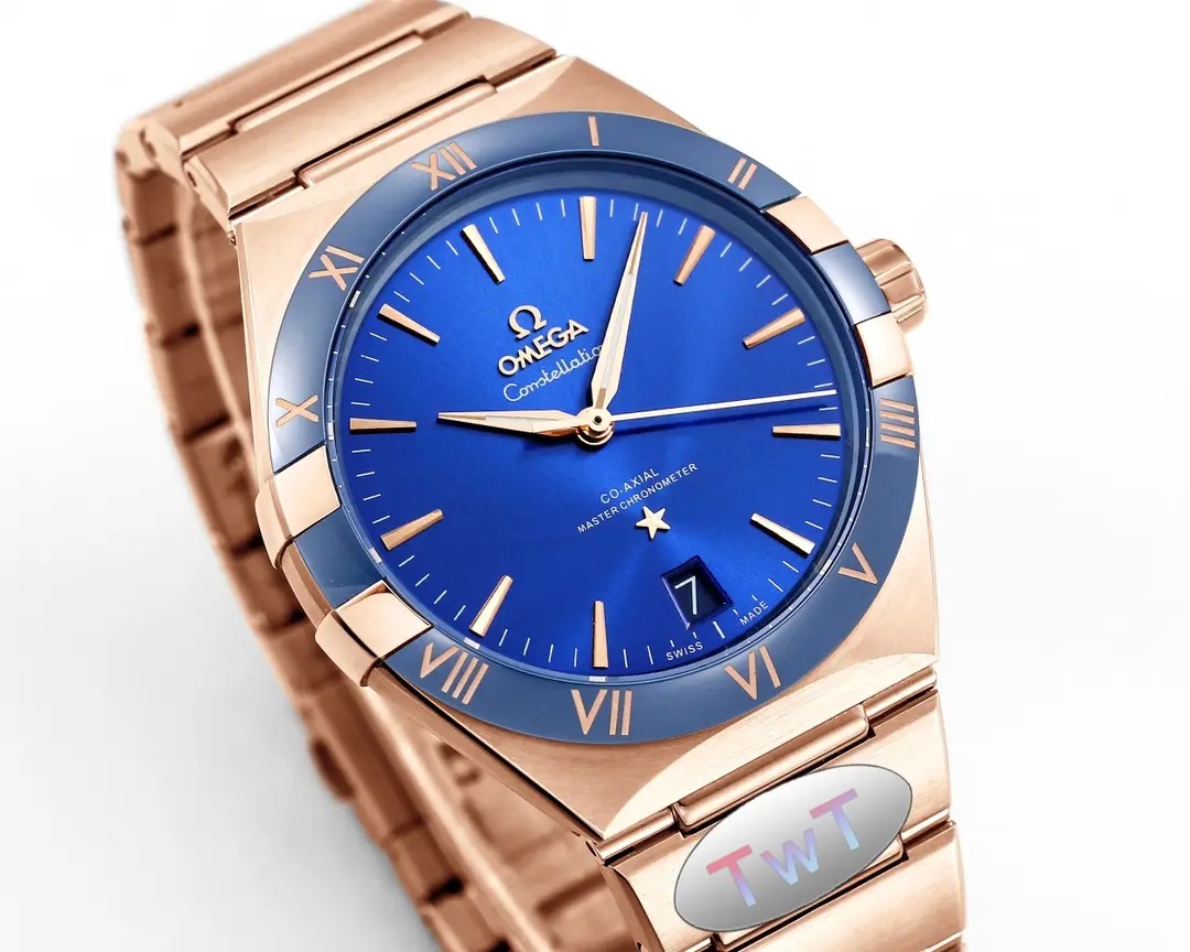 ZF Factory OMEGA Constellation 41mm Blue Rose Gold VSF Watch Breathable 8670