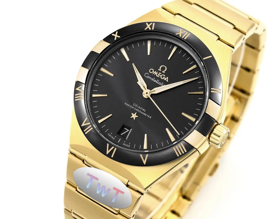 OnTrend ZF Factory OMEGA Constellation Ceramic Bezel Gold Black –  VSF Watches 8671
