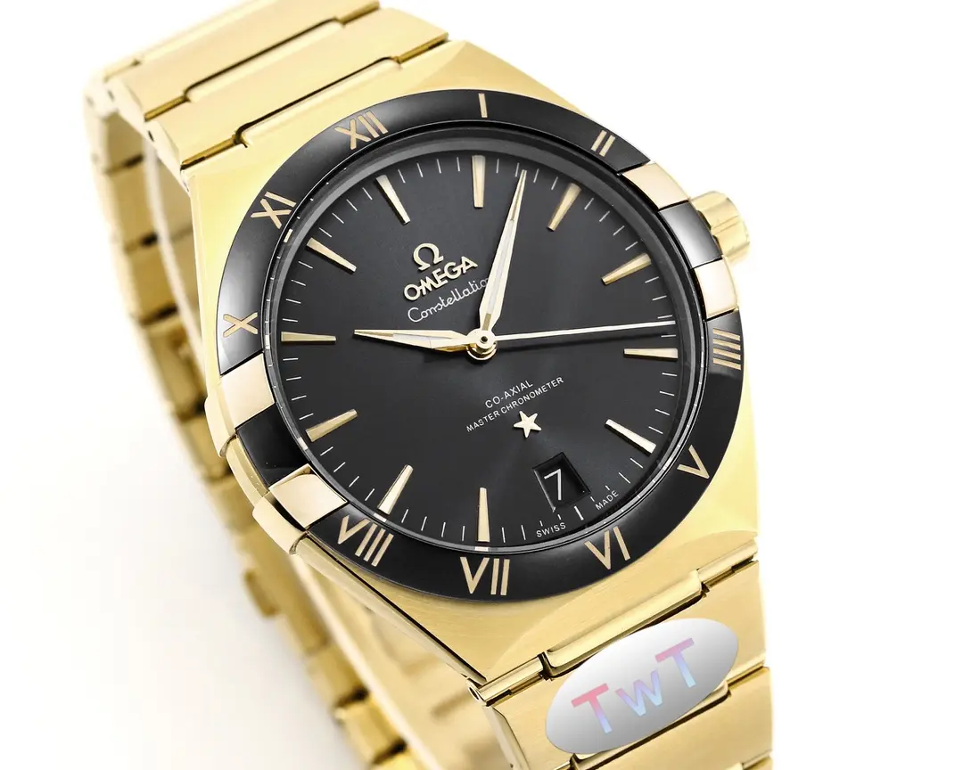 OnTrend ZF Factory OMEGA Constellation Ceramic Bezel Gold Black –  VSF Watches 8671