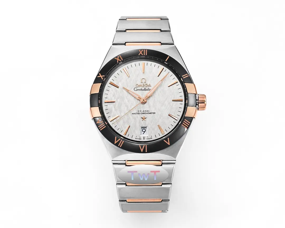 Durable ZF Factory OMEGA Constellation Ceramic Bezel Silver VSF Watches 8669