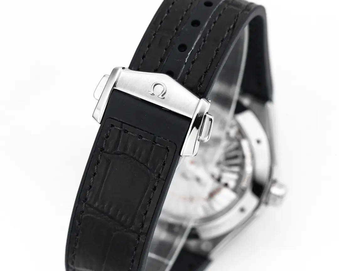 Snug ZF Factory OMEGA Constellation Meteorite Watch Black Leather – Luxury VSF Watches 399
