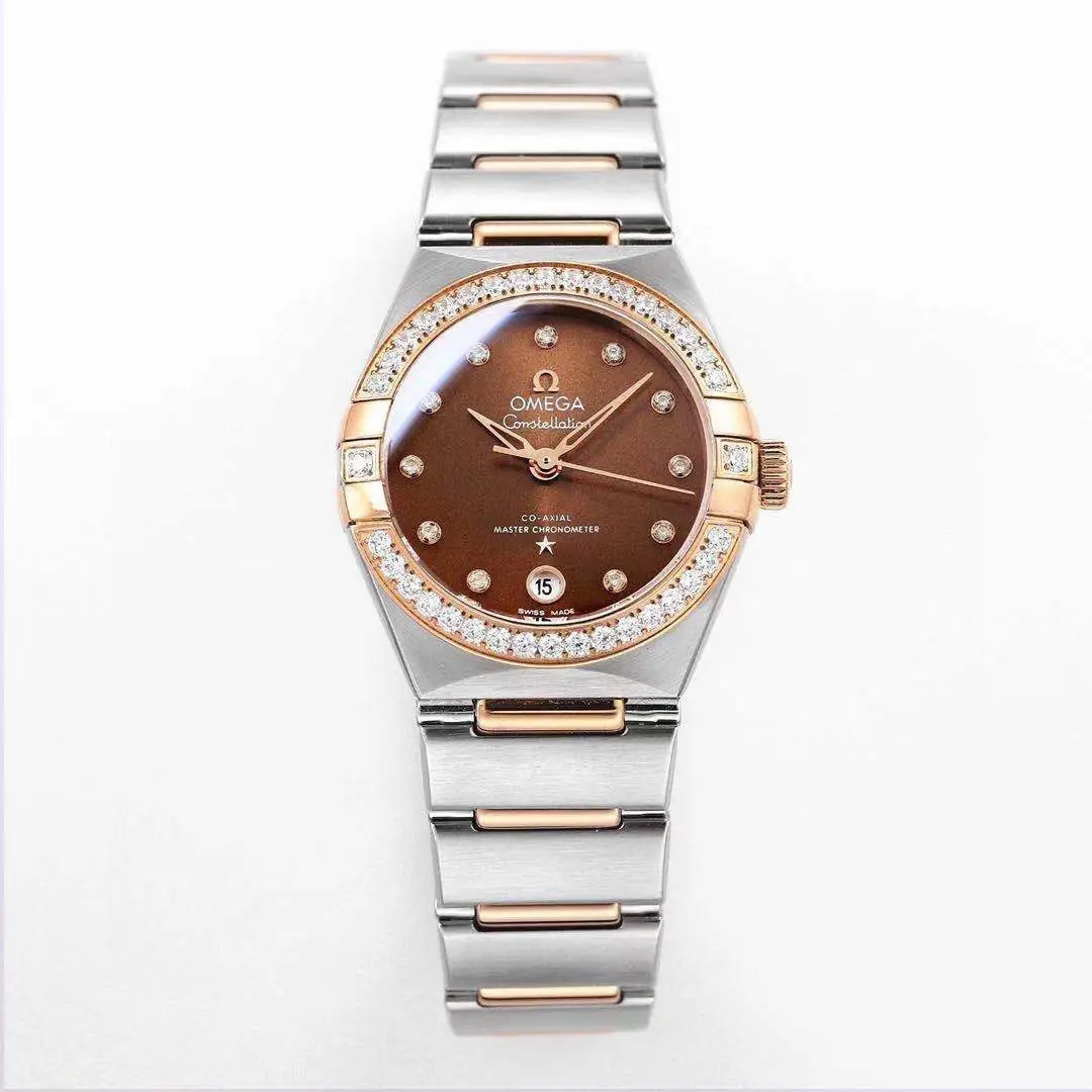 ZF Factory Omega Constellation 29mm Brown Dial Two-Tone VSF Luxury Watch Unisex 381