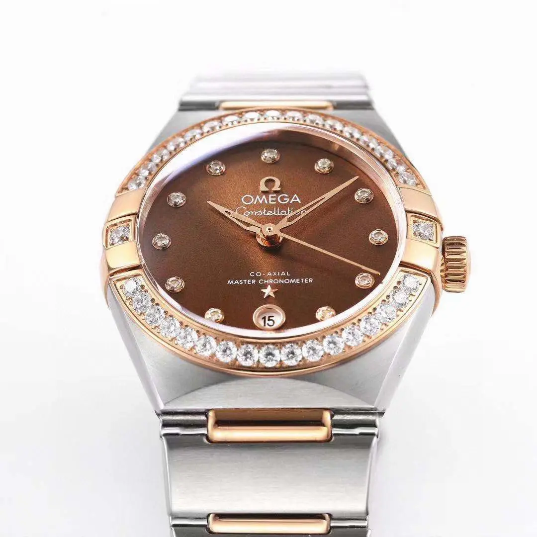 ZF Factory Omega Constellation 29mm Brown Dial Two-Tone VSF Luxury Watch Unisex 381