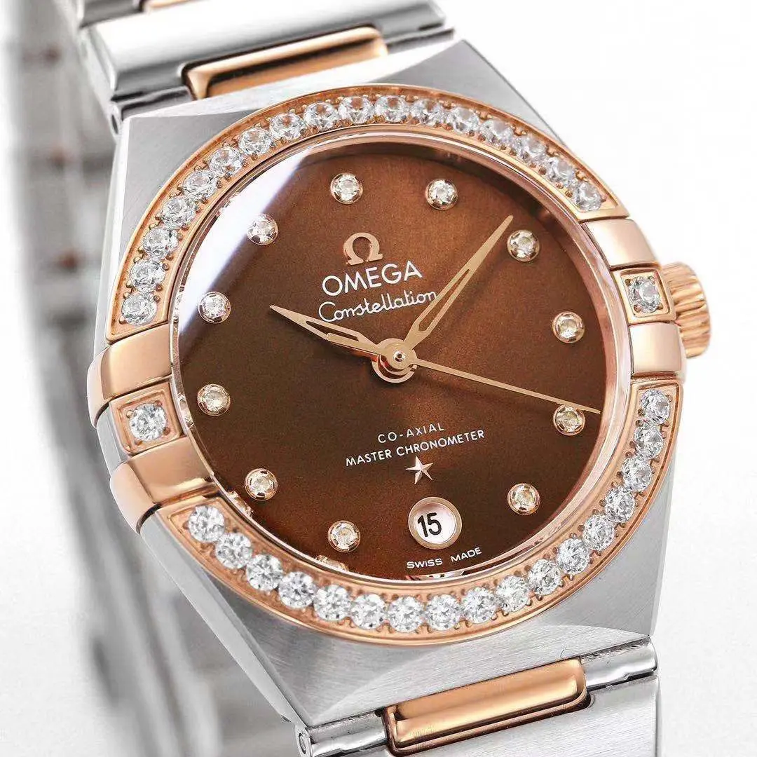 ZF Factory Omega Constellation 29mm Brown Dial Two-Tone VSF Luxury Watch Unisex 381