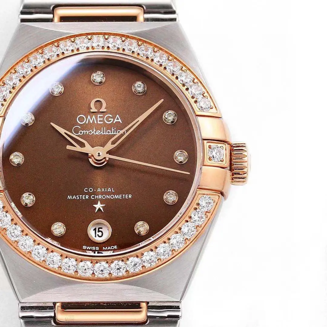 ZF Factory Omega Constellation 29mm Brown Dial Two-Tone VSF Luxury Watch Unisex 381
