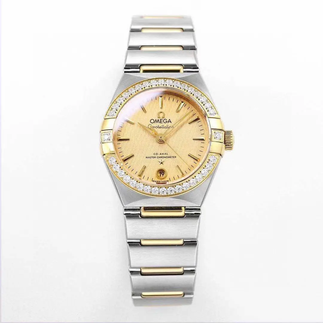 Versatile ZF Factory Omega Constellation 29mm Champagne Dial Two-Tone VSF Luxury Watch 383
