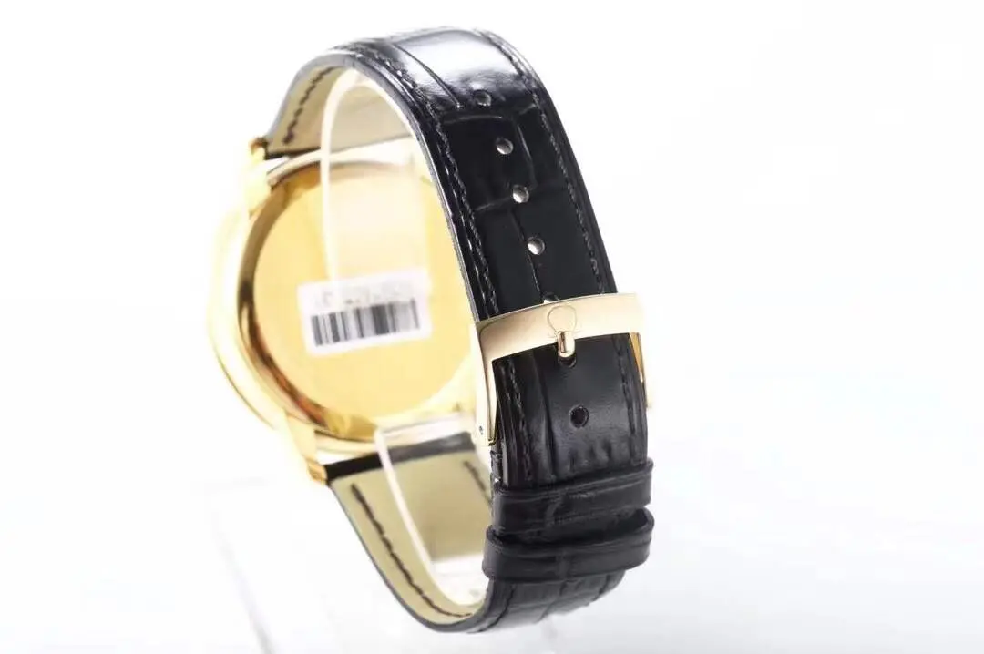 Affordable ZF Factory Omega De Ville Gold Watch with Black Strap –  VSF Watches 456