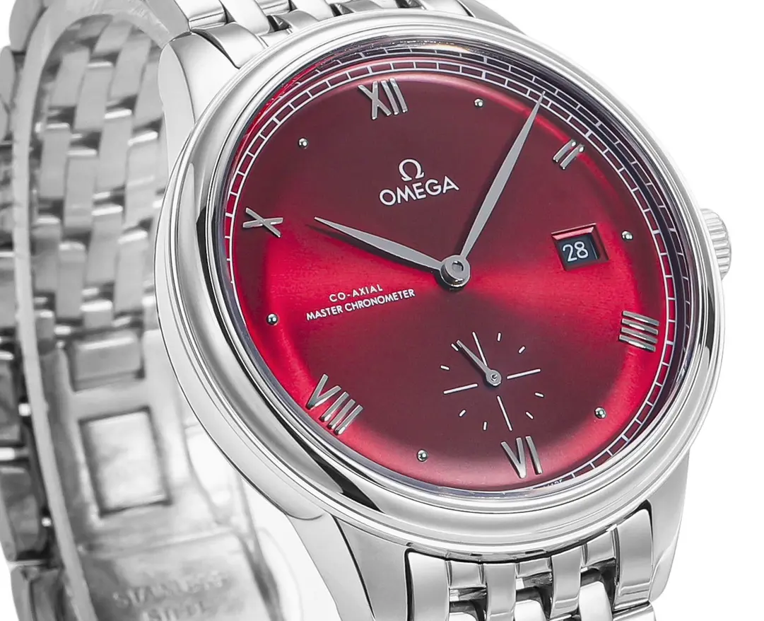 ZF Factory Omega De Ville Prestige Red Dial Steel Watch by VSF Watches QuickDry 467
