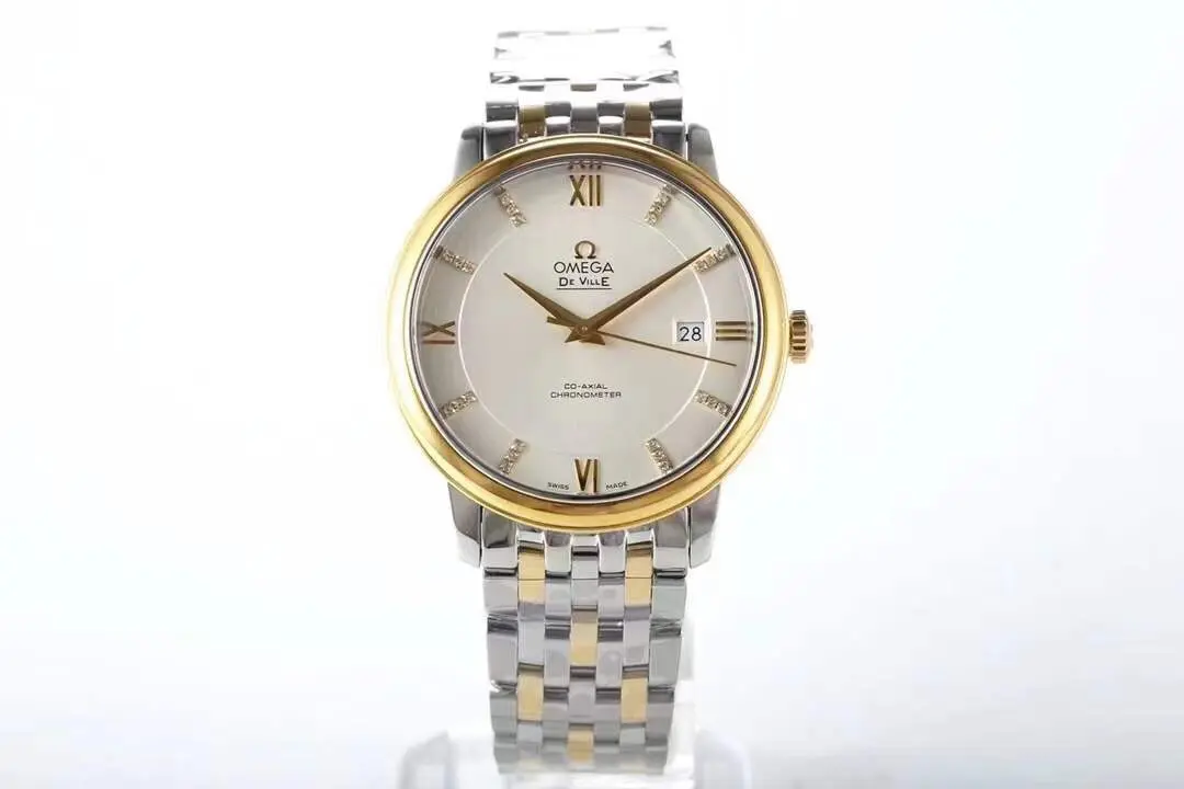 ZF Factory Omega De Ville Prestige Silver Two Tone VSF Watch MoistureWicking 466