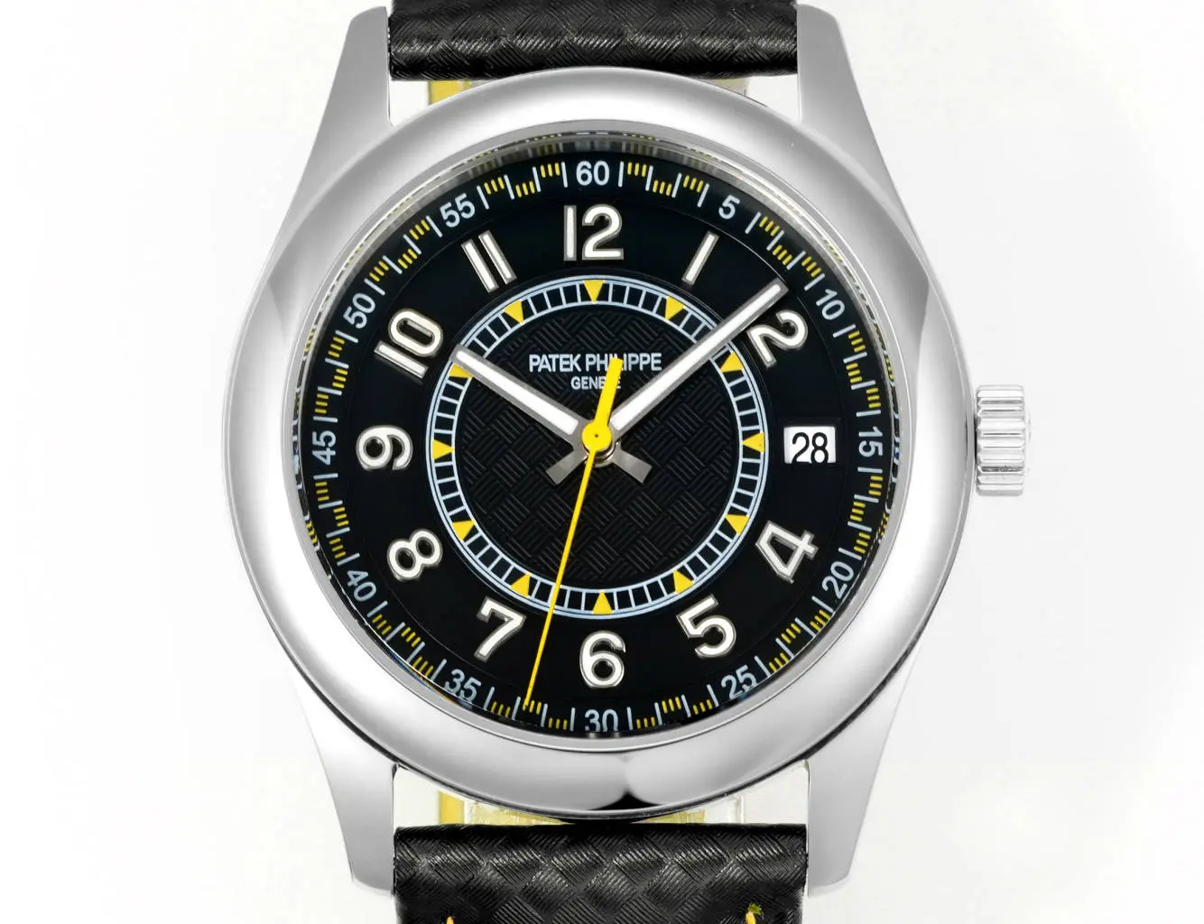 ZF Factory Patek Philippe Calatrava 6007G Black Super Clone Replica Watch Lightweight 3503