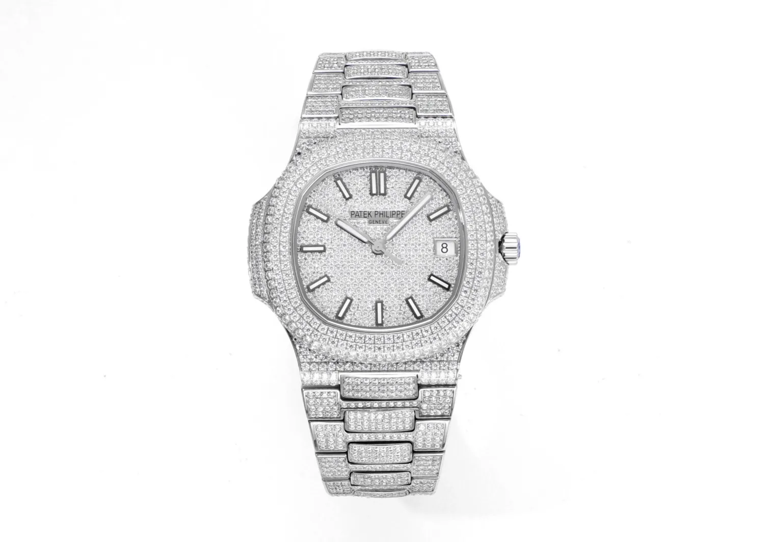 ZF Factory Patek Philippe Nautilus 5719 Platinum Super Clone Replica Watch WrinkleFree 8406