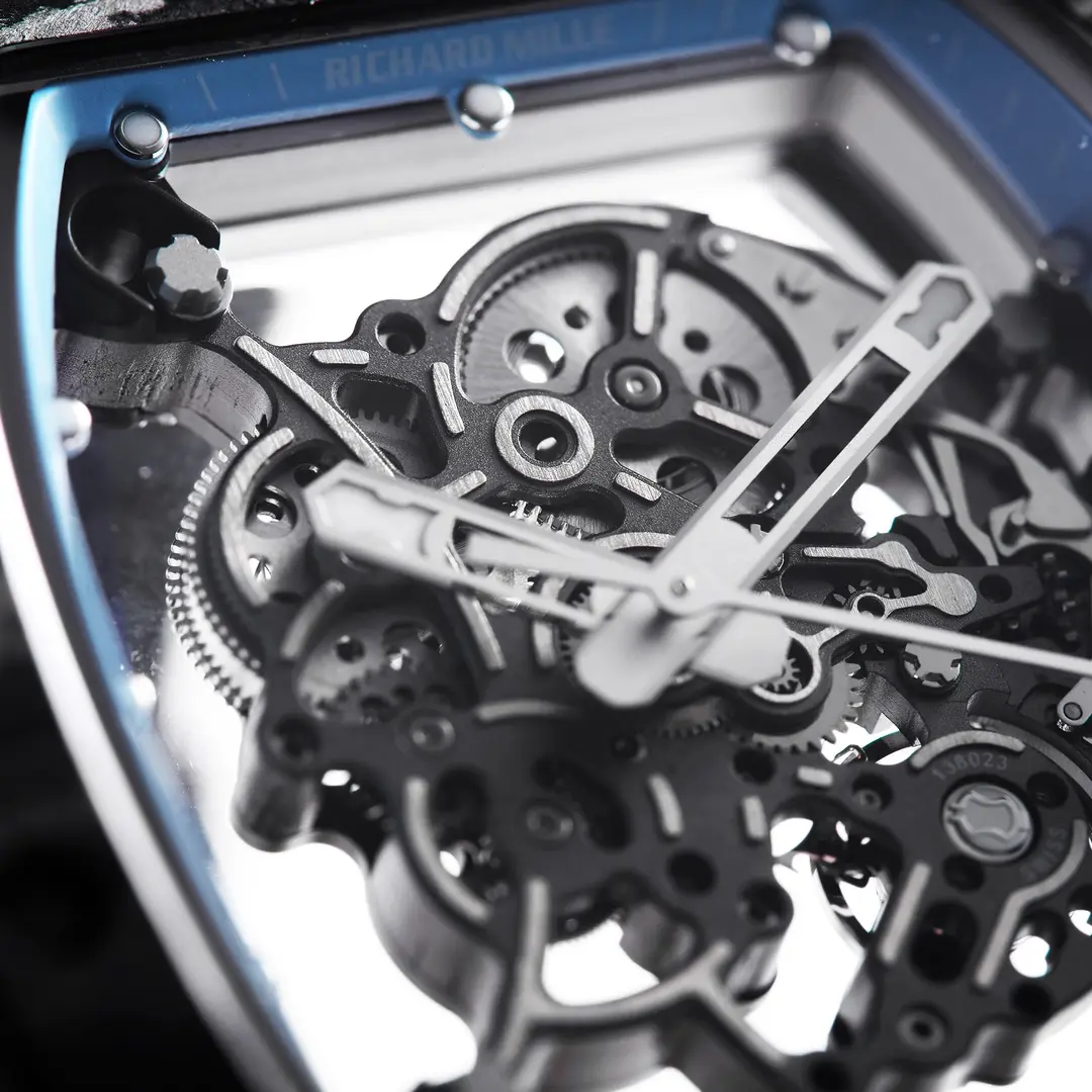 TopPick ZF Factory Richard Mille RM055 Carbon Fiber Black Super Clone Luxury Watch 3880