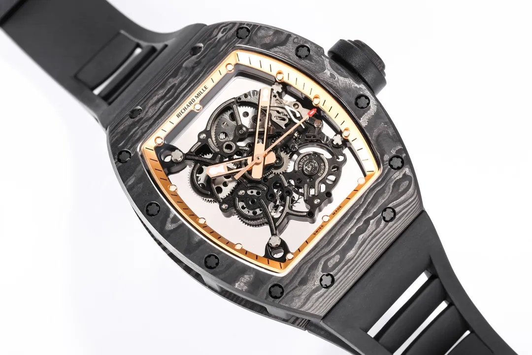 ZF Factory Richard Mille RM055 NTPT Carbon Black Super Clone Luxury Watch FastDry 3888