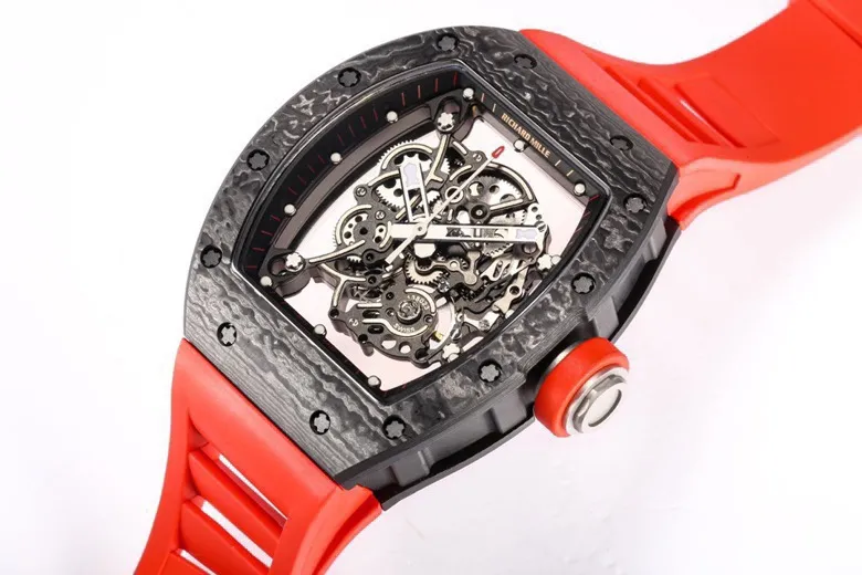 ZF Factory Richard Mille RM055 NTPT Carbon Red Strap –  Super Clone Watch EasyCare 3889