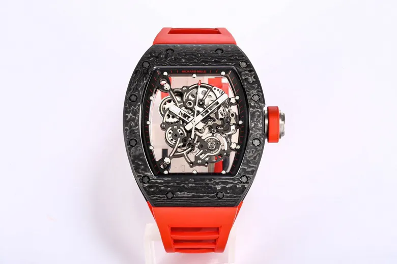 ZF Factory Richard Mille RM055 NTPT Carbon Red Strap –  Super Clone Watch RelaxedFit 3890
