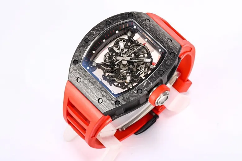 ZF Factory Richard Mille RM055 NTPT Carbon Red Strap –  Super Clone Watch EasyCare 3889
