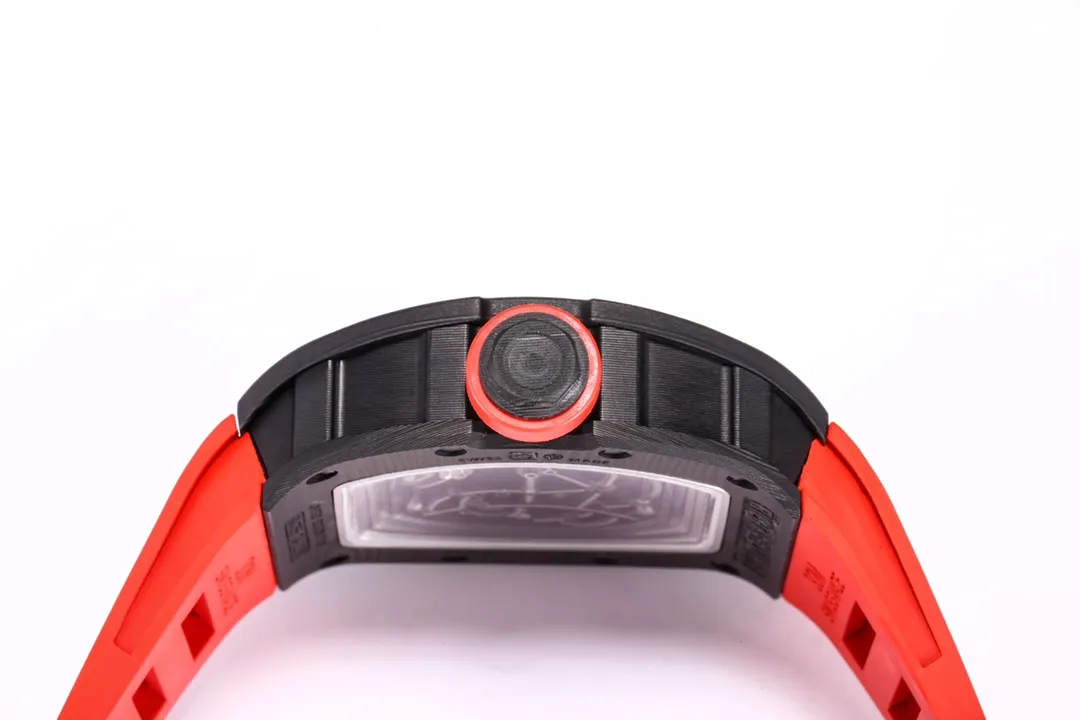 ZF Factory Richard Mille RM055 NTPT Carbon Red Strap –  Super Clone Watch EasyCare 3889