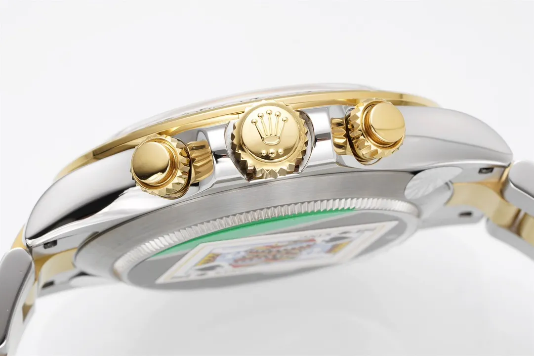 BT Factory Rolex Daytona 4130 – Two-Tone Gold Steel, Black Dial, BT Luxury Chronograph Watch by VSF Watches Fashionable 4825